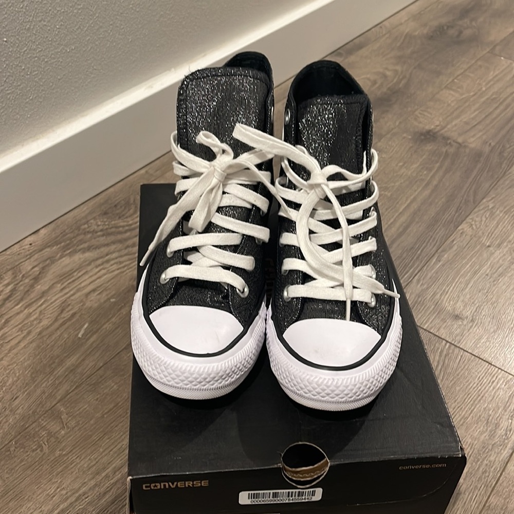Shimmer Converse High Tops